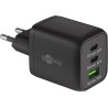 Alimentatore da rete goobay interno 2 x usb-c 65w nero [64753]