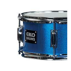 Batteria acustica eko drums ed-300 con kit batteria blu 5pz