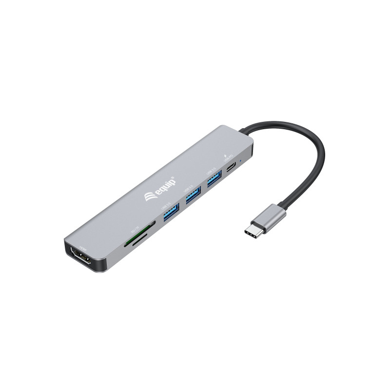 Adattatore conceptronic usb-c 7in1 multifunzione argento [133494]