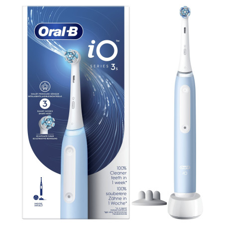 Spazzolino elettrico oral-b io 3 per adulto a vibrazione azzurro