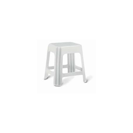 Sgabello domestico giganplast novanta bianco 42x34 h.42 7590m [giganplast]