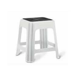 Sgabello domestico giganplast novanta bianco 42x34 h.42 as 7595m