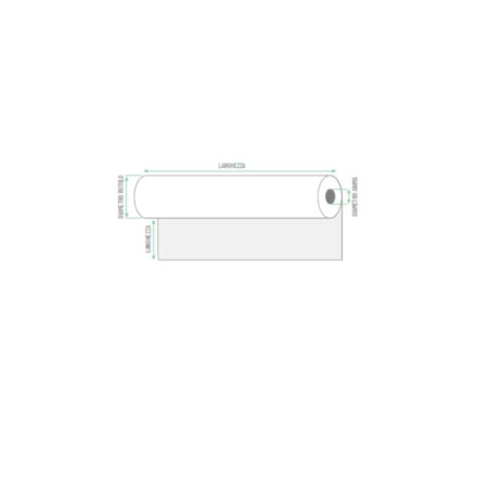 Carta in rotolo per plotter rotolificio pugliese 61p26-8814 60g