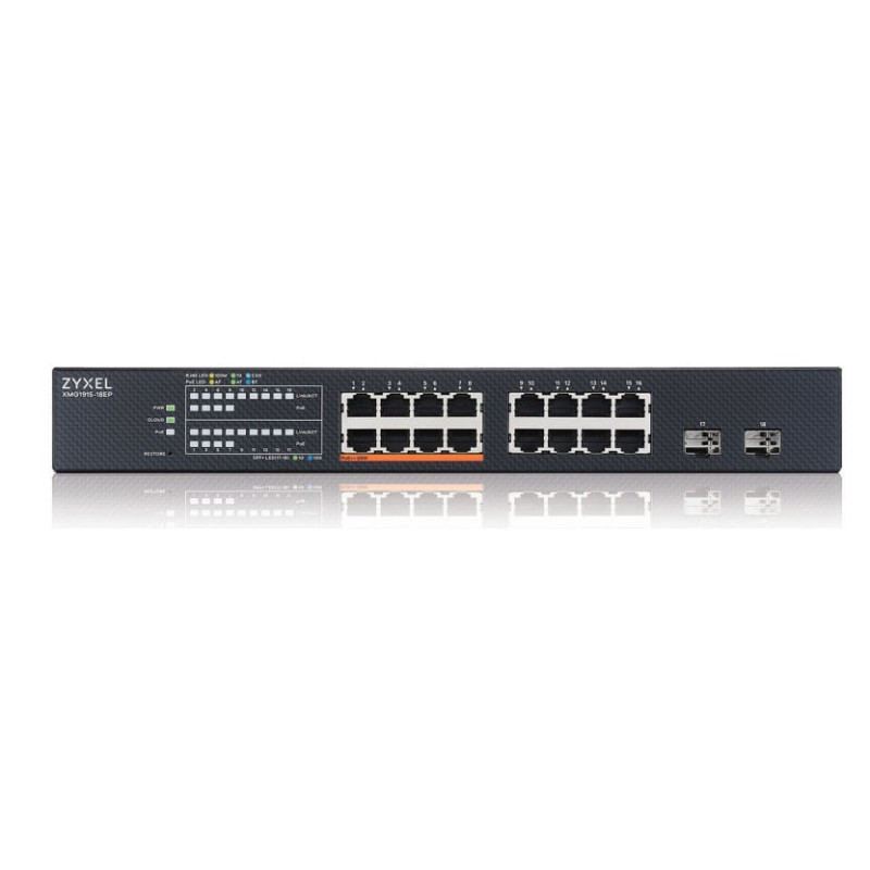 Switch zyxel xmg1915-18ep gestito l2 2x8 porte gigabit ethernet