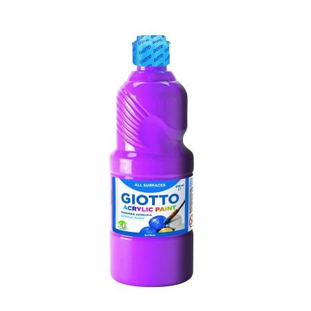 Barattolo di tempera acrilica giotto 500ml magenta [f53371000]