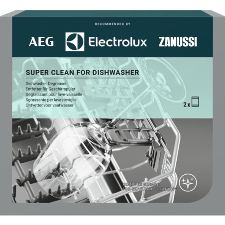 Sgrassatore electrolux m2dcp050 per lavastoviglie 2x100g bianco
