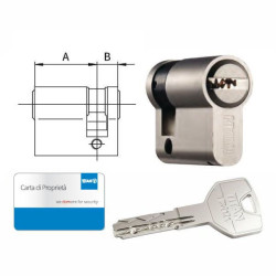 Cilindro dom titan t200-3010 infilare 40-30-10 ottone