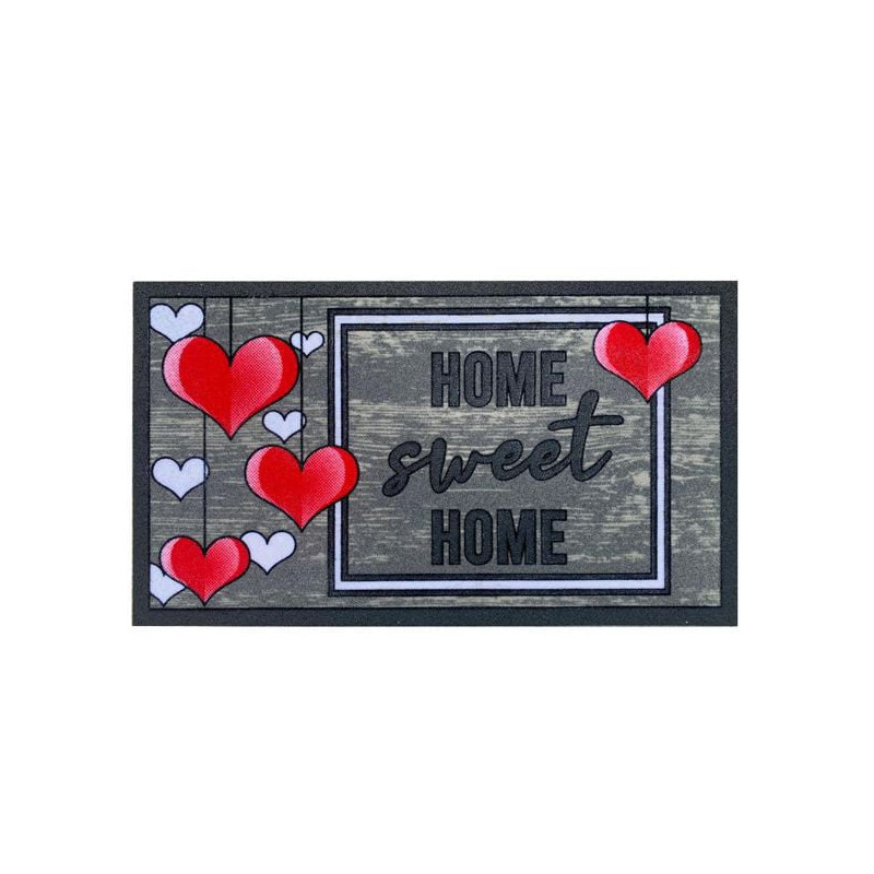 Zerbino xtra home zgflma407025 11728 in gomma floccato 40x70cm assortito