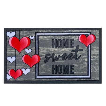 Zerbino xtra home zgflma407025 11728 in gomma floccato 40x70cm assortito