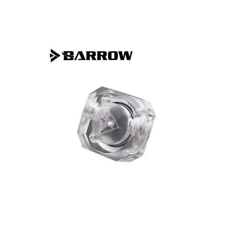 Flussometro barrow rgb plexi 5v slfv1 lrc 2.0 nero/trasparente