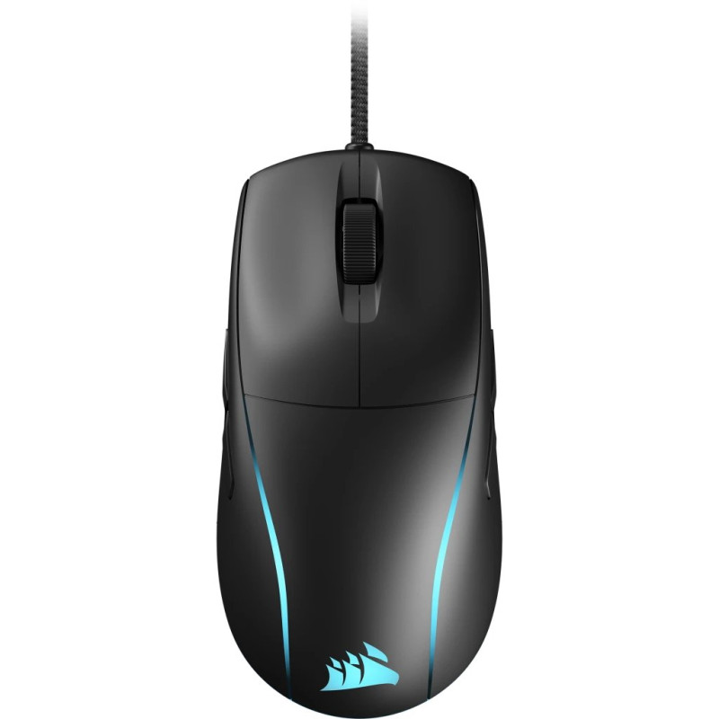 Mouse da gioco corsair m75 lightweight rgb cablato/ottico usb-a