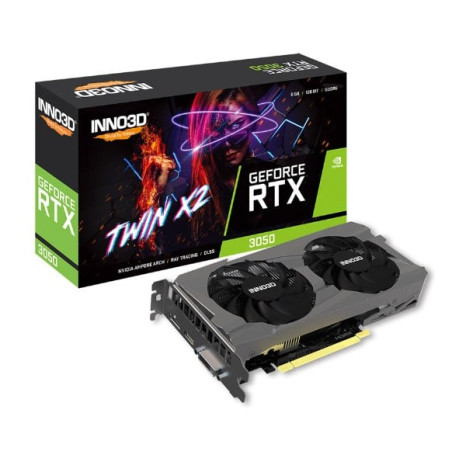 Scheda video nvidia inno3d geforce rtx 3050 6gb gddr6 96bit grigio