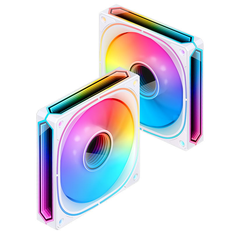 Ventola 120x120 jonsbo fr-505 120mm argb bianco [fr-505w]