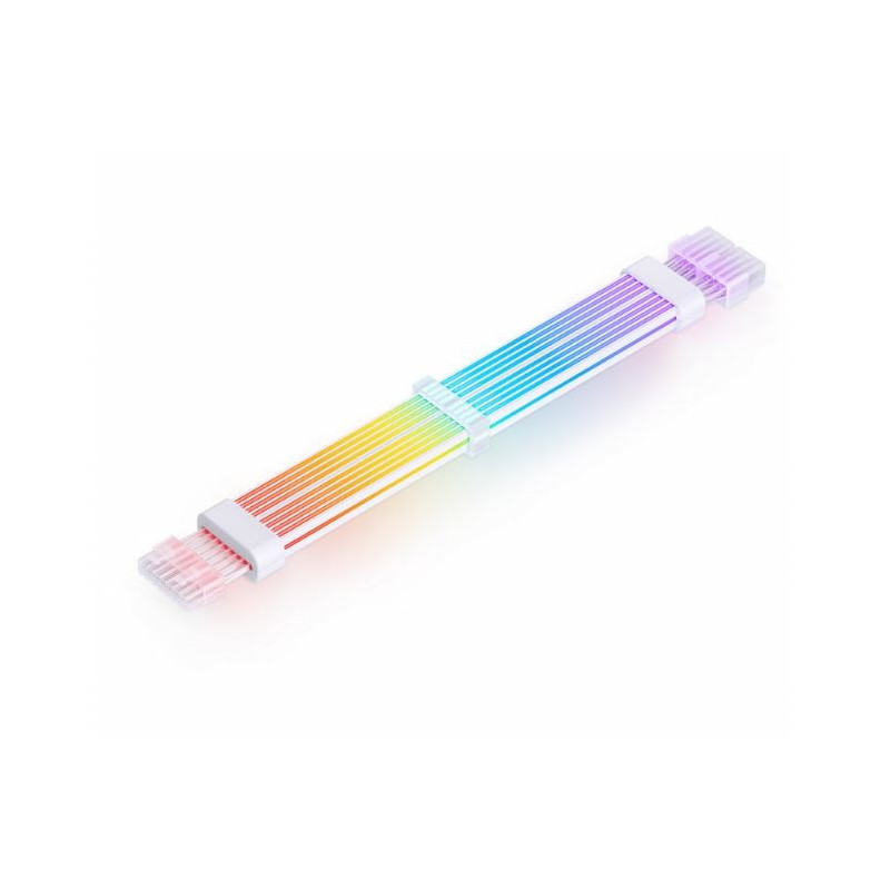 Cavo estensore jonsbo gpu 2x 8-pin argb 300mm bianco [dy-2(gpu-2*8pin)]