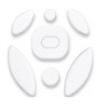 Accessori lamzu ptfe per mouse bianco