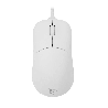 Mouse white shark graphene ottico con cavo 1.5m 6d usb 12400dpi bianco