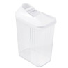 Barattolo dosatore keeper paola 1l 11x6.5x19cm bianco/trasparente