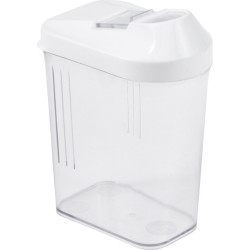 Barattolo dosatore keeper 1.5l 115x70x210mm bianco/trasparente [043531]