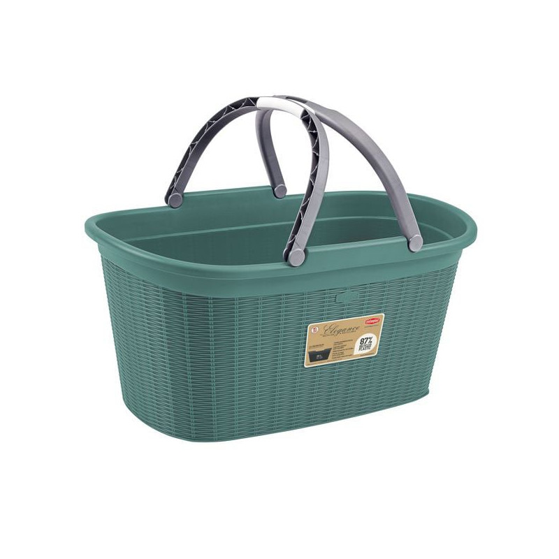 Cesta portabiancheria stefanplast con manici elegance 35x58x29cm