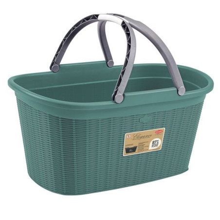 Cesta portabiancheria stefanplast con manici elegance 35x58x29cm