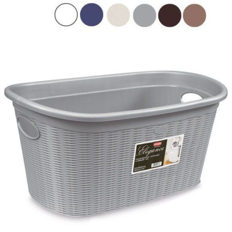 Cesta portabiancheria stefanplast elegance cashmere in plastica 35l