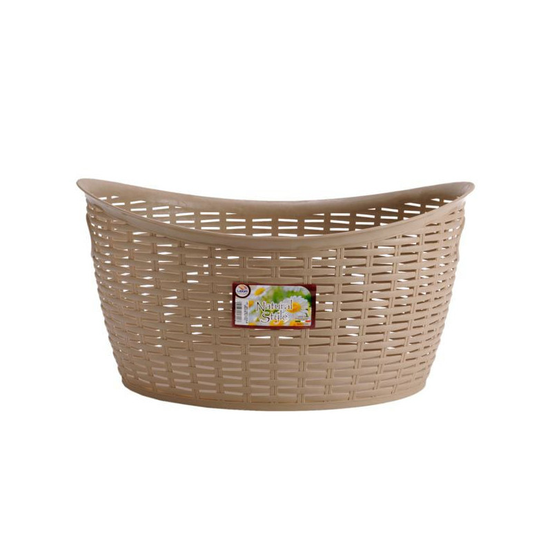 Cesta portabiancheria lega in plastica traforata 49x40x25cm colori