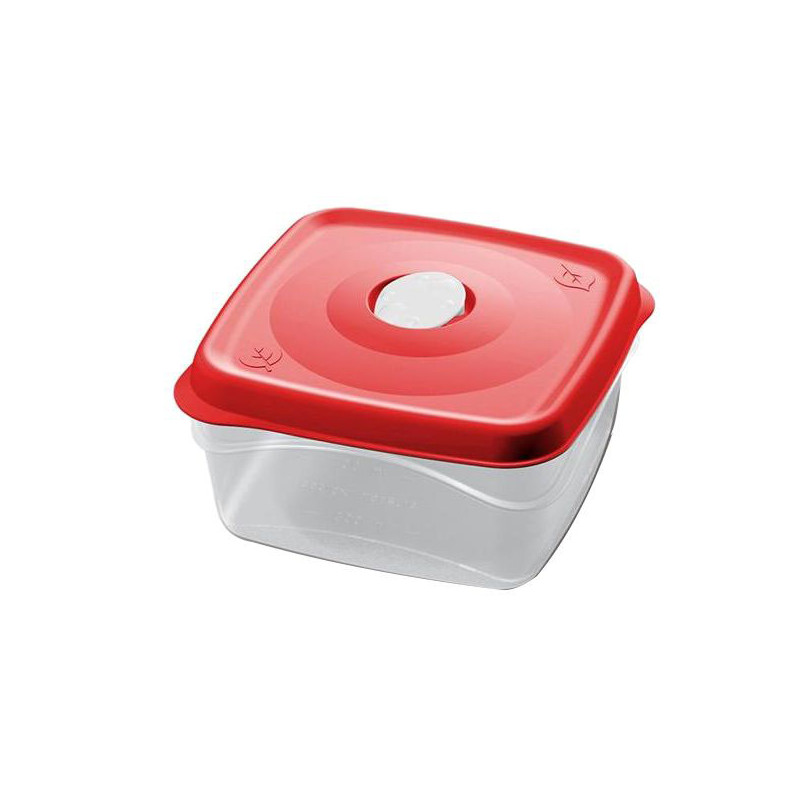 Set contenitori bama freska square in plastica con sfiato quadrati