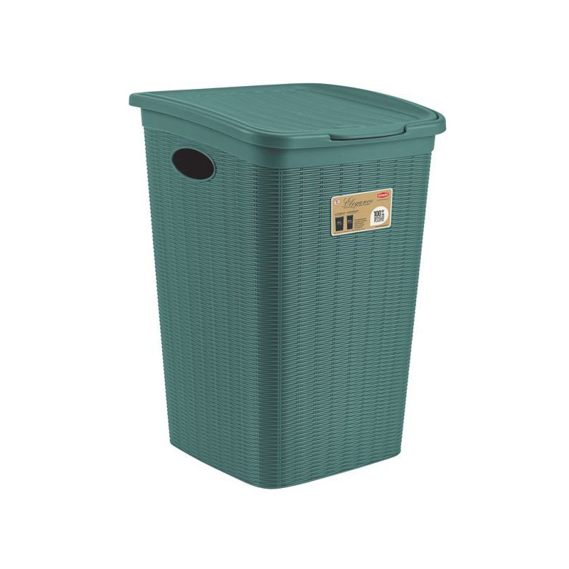 Portabiancheria stefanplast elegance 50l verde [30082]