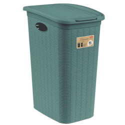 Portabiancheria stefanplast elegance slim green 36l [30513]