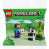 Lego minecraft steve con baby panda 32pz [30672]