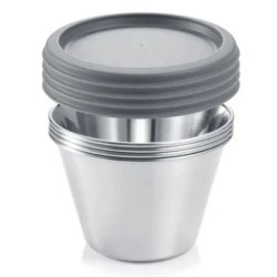 Stampo budino tescoma grandchef acciaio/inox 4pz [428718]