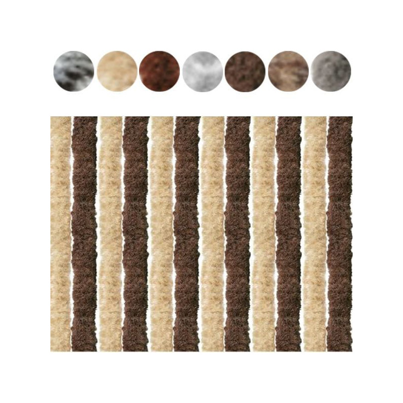 Tenda ciniglia arisol f 28 bicolor 120x240cm marrone [552.120.240