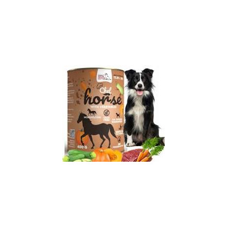 Cibo umido per cani syta micha carne di cavallo con verdure 400g