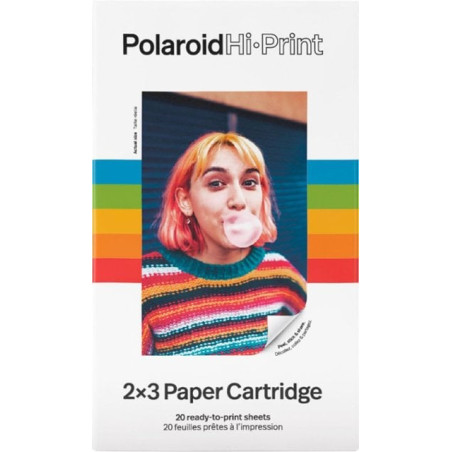 Pellicola polaroid a colori hi-print 2x3 20 fogli [127170]