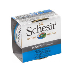Cibo umido agras pet foods schesir per gatti: tonnetto al naturale