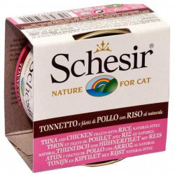 Cibo umido agras pet foods schesir per gatti: tonno e filetti di