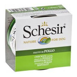 Cibo umido agras pet foods schesir per cani: filetti di pollo -