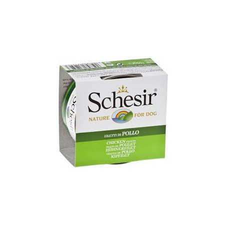 Cibo umido agras pet foods schesir per cani: filetti di pollo -