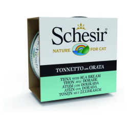 Cibo umido agras pet foods schesir per gatti: tonnetto con orata