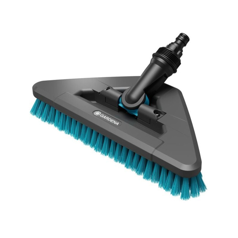 Spazzole per lavaggio gardena cleansystem spazzolone hard flex grigio/turchese