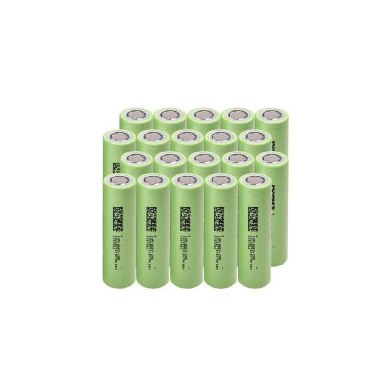 Pila green cell domestica ricaricabile 3.7v verde chiaro 20pz [20gc18650nmc29]
