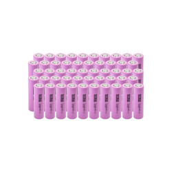 Pila green cell domestica ricaricabile 3.6v rosa 50pz [50gc18650nmc26]