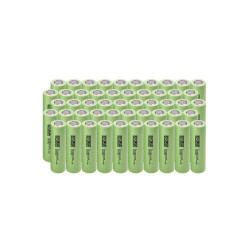 Pila green cell domestica ricaricabile 3.7v verde chiaro 50pz [50gc18650nmc29]