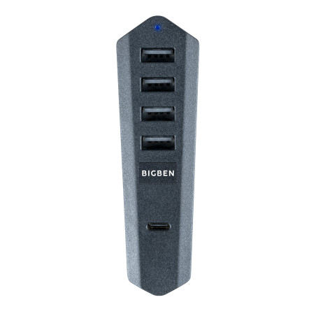 Hub usb big ben slim per ps5 5porte usb-c nero