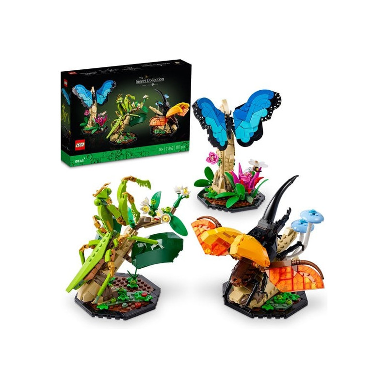 Lego ideas la collezione di insetti multicolore 1111pz [21342]