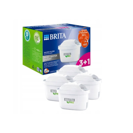 Filtri caraffa brita acqua dura maxtra 150l pro bianco 4pz [1051773]