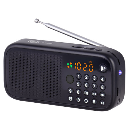 Radio portatile trevi dr 7f40 bt 0dr7f4000 bluetooth mp3 nero
