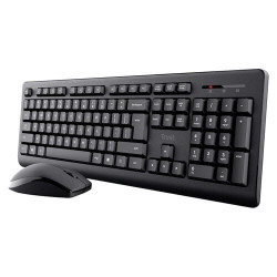 Tastiera trust 25434 primo con mouse wireless senza fila ottico 1200dpi