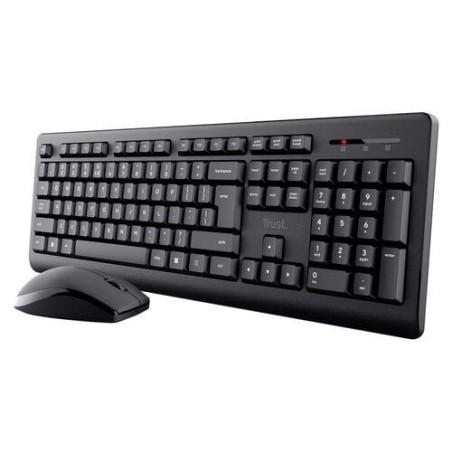 Tastiera trust 25434 primo con mouse wireless senza fila ottico 1200dpi