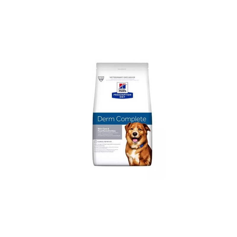 Cibo secco per cani hill's prescription diet derm complete 12kg